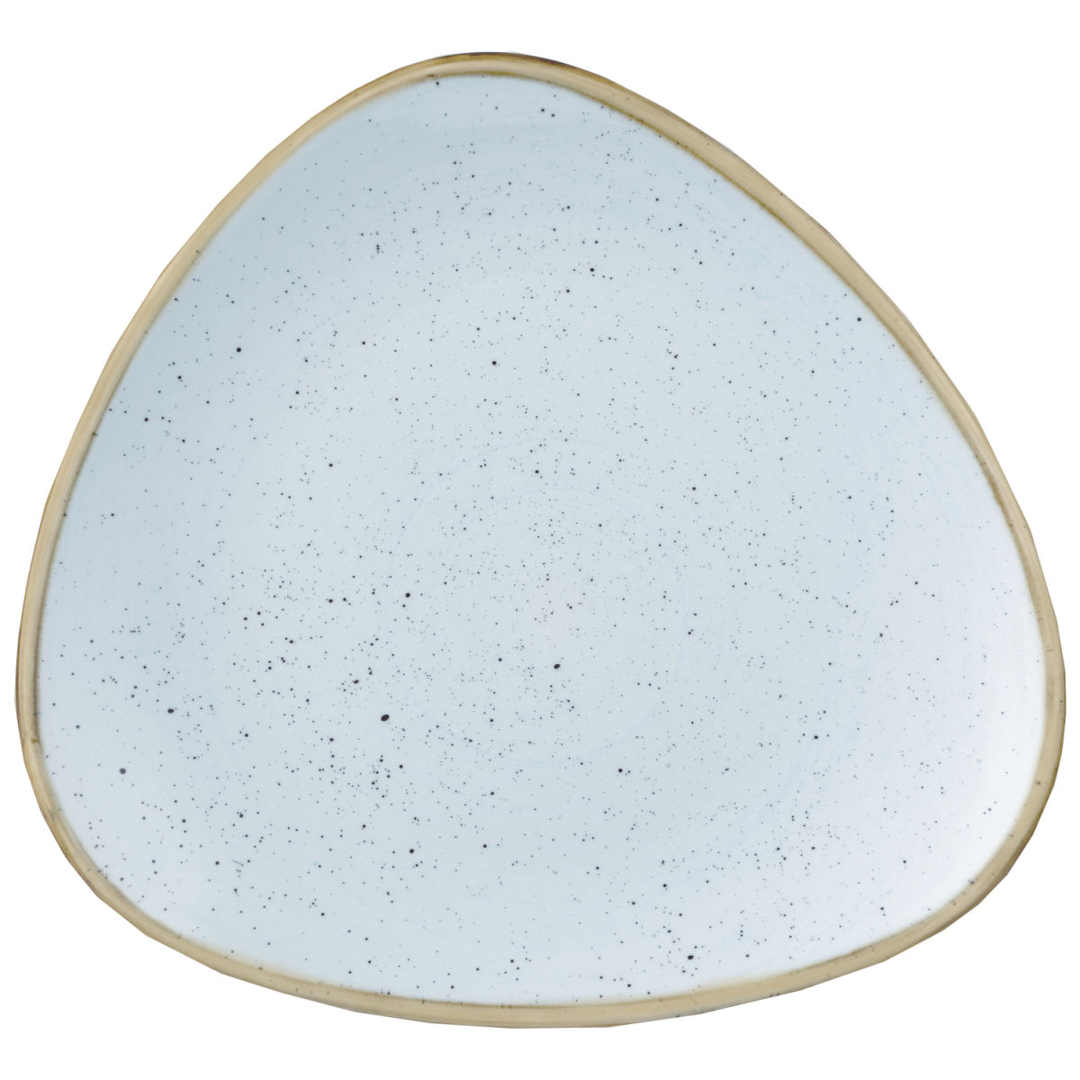 Piatto Stonecast Duck Egg Coupe Churchill; 22.9 cm (L); blu chiaro/marrone; triangolare; 12 pz. / confezione