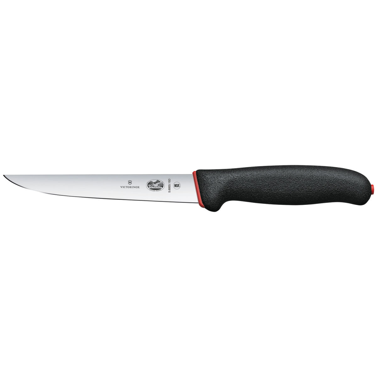Victorinox Uitbeenmes Fibrox Dual Grip recht; Lemmetlengte 15 cm, 30.5 cm (L); zilver/zwart/rood