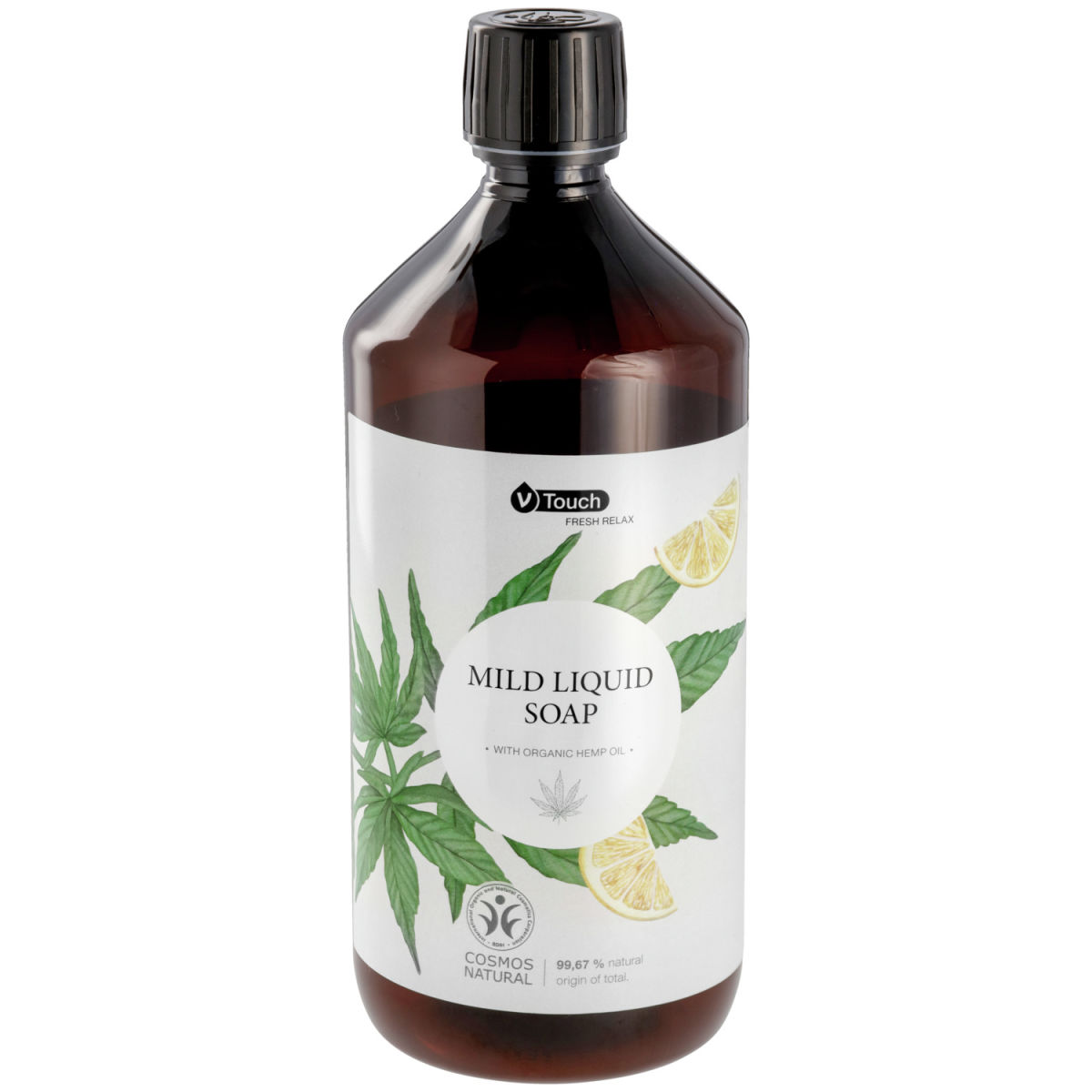 V-Touch Hotel Flüssigseife Fresh Relax Nachfüllflasche 1000 ml; gelb; 6 Stück / Pack