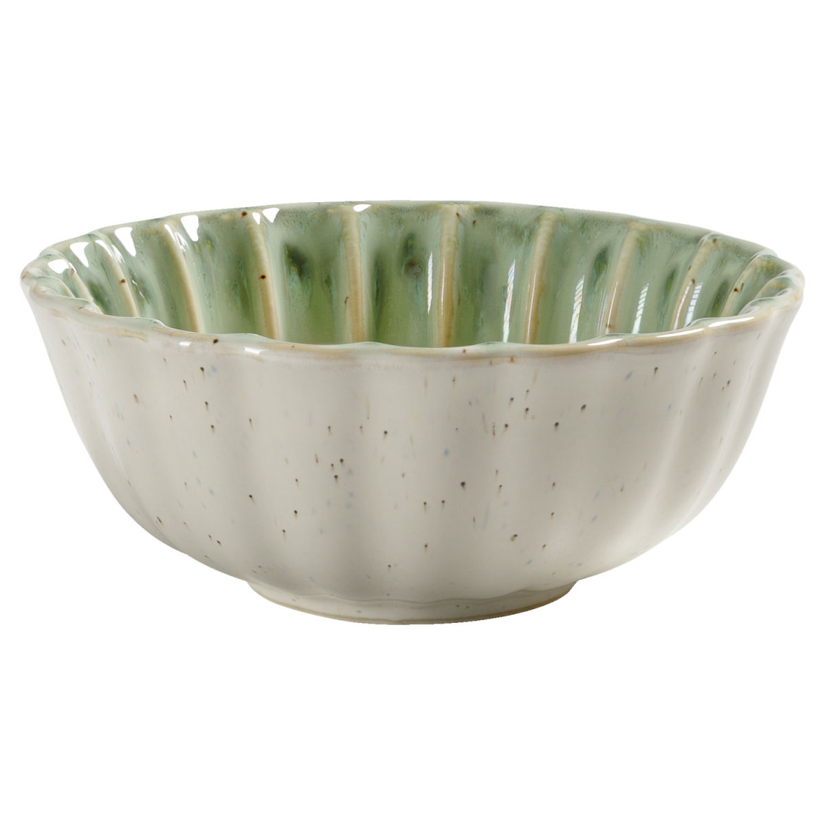 VEGA Schale Flora 450 ml, 14.3x5.8 cm (ØxH); grün/beige; rund; 6 Stück / Pack