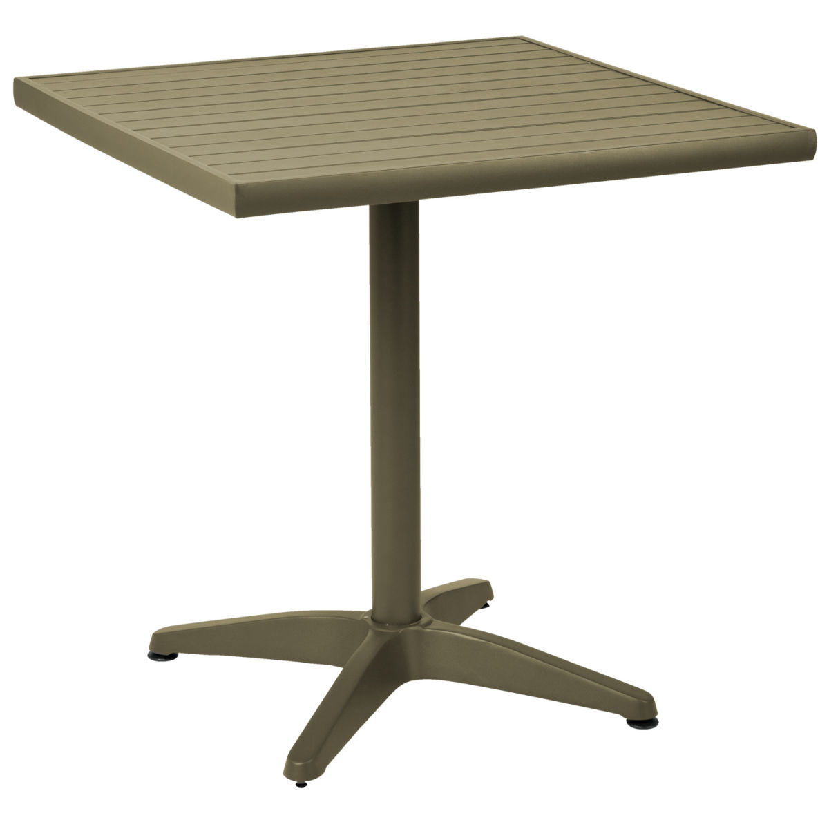 Tavolo alluminio Malvena VEGA; 70x70x72 cm (LxLxH); verde oliva; quadrata