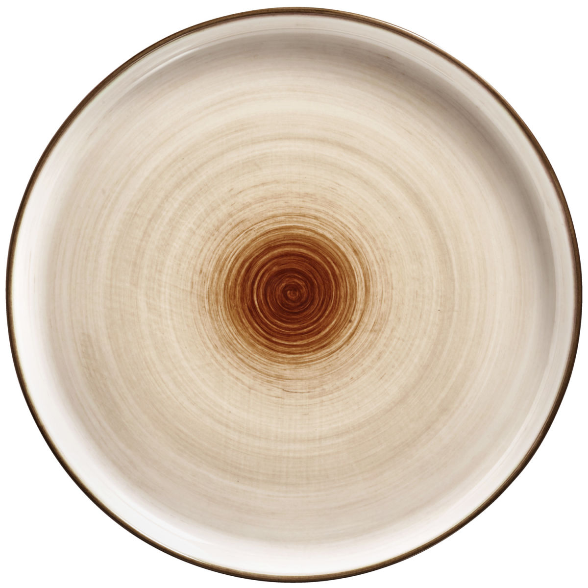 Piatto piano Limaro VEGA; 25 cm (Ø); marrone; rotonda; 6 pz. / Pacco