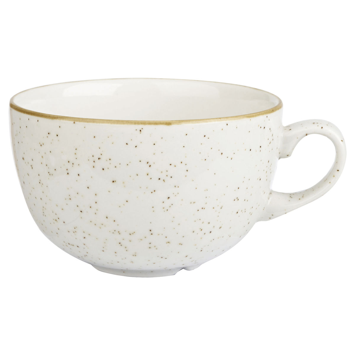 Tazza cappuccino Stonecast Barley White Churchill; 227ml, 9.5x5.5 cm (ØxH); bianco/marrone; rotonda; 12 pz. / confezione