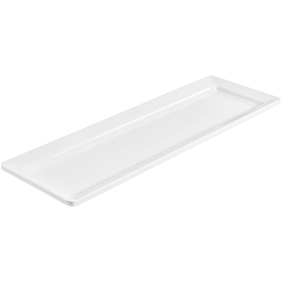 Vassoio buffet Melamin Gastronorm 2/4 VEGA; Misura GN 2/4, 53x16.2x3 cm (LxLxP); bianco