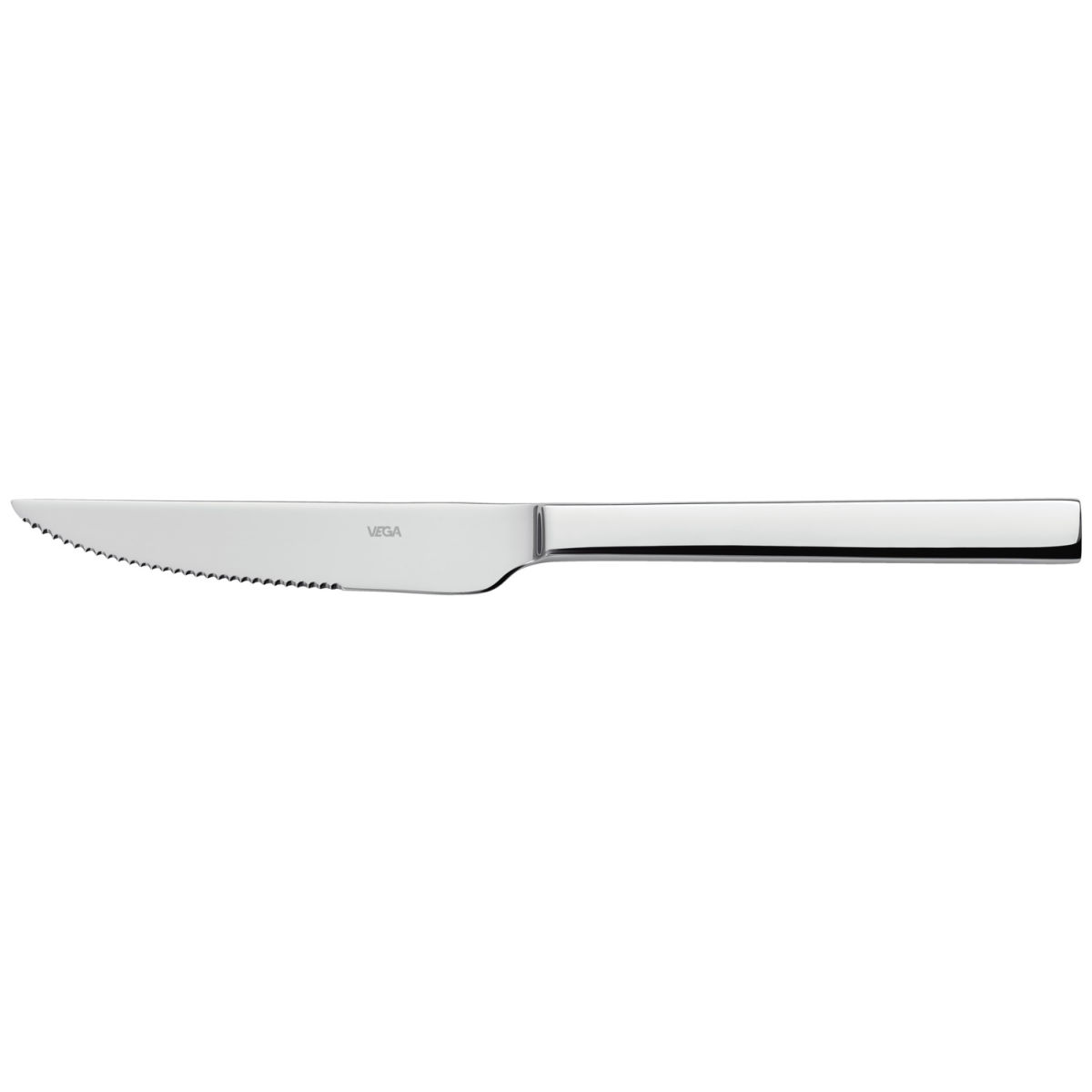 VEGA Pizza-/Steakmesser Native 23.6 cm (L); silber, Griff silber; 12 Stück / Pack
