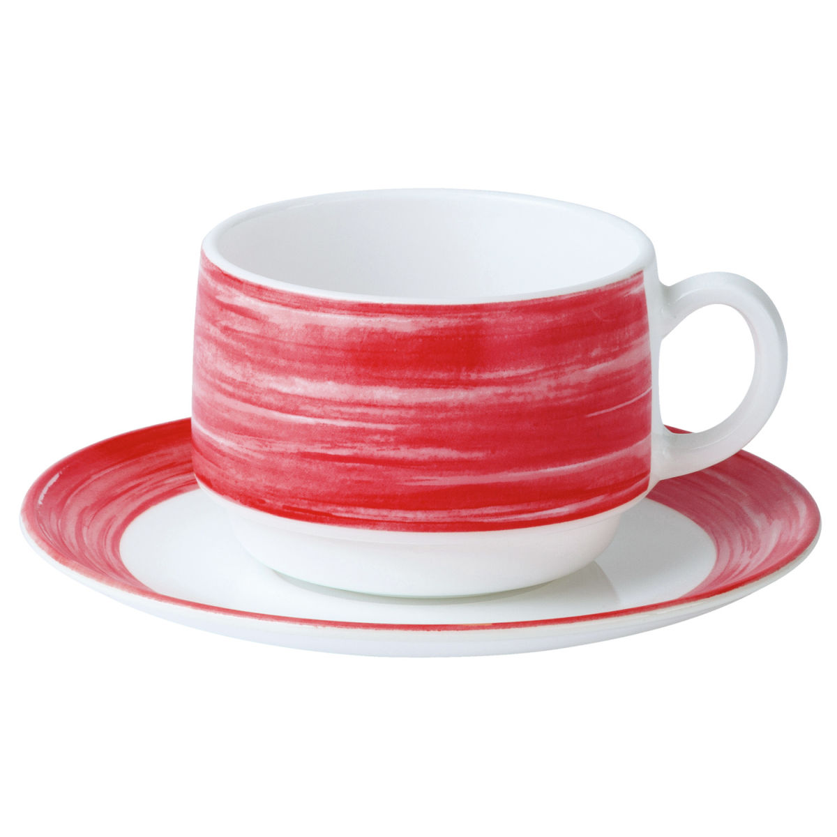 Tazza caffè Brush Luminarc; 190 ml, 7.7x5.8 cm (ØxH); borgogna; rotonda; 12 pz. / confezione