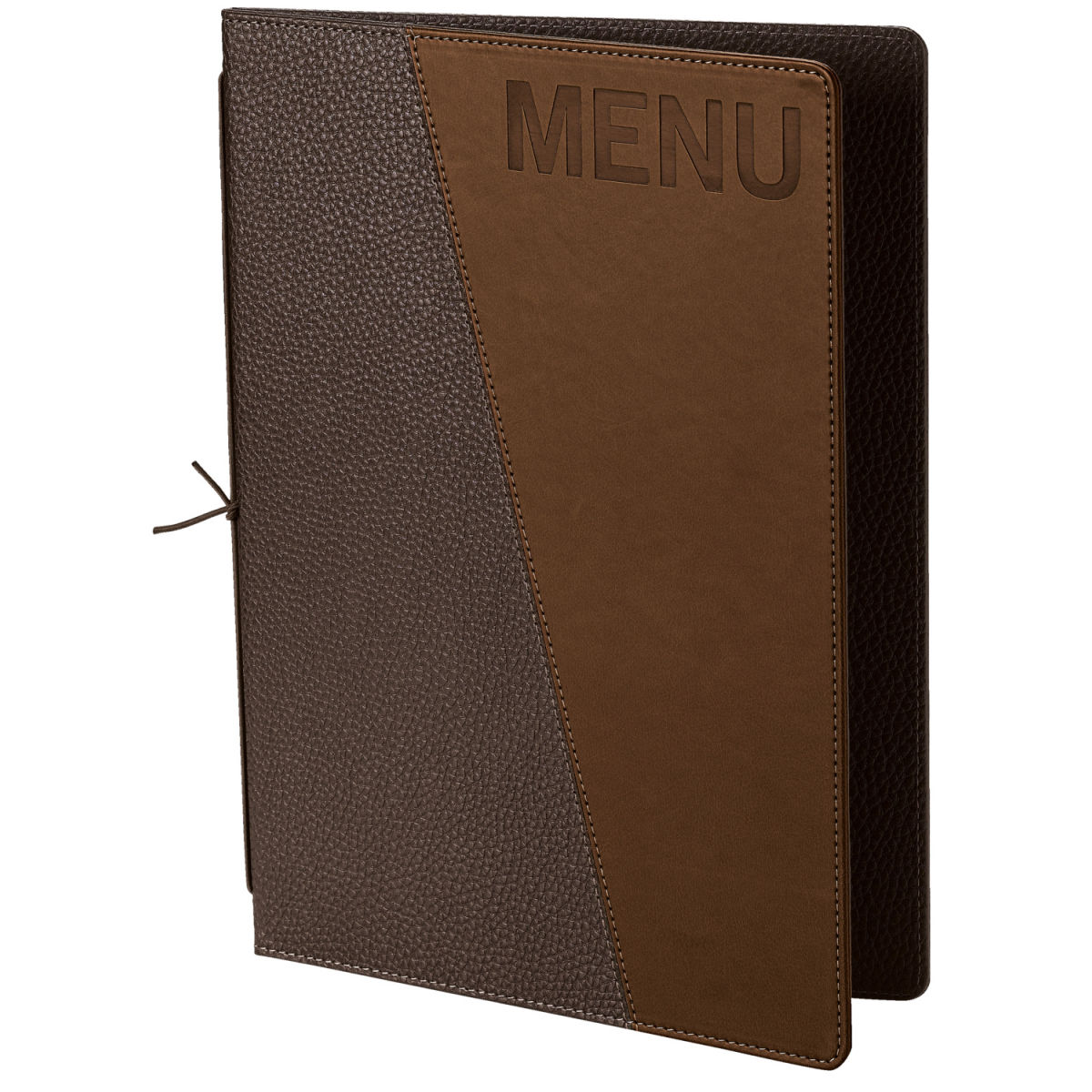 VEGA Speisekarte Sully A4, mit Prägung MENU DIN A4, 25x34 cm (BxH); braun