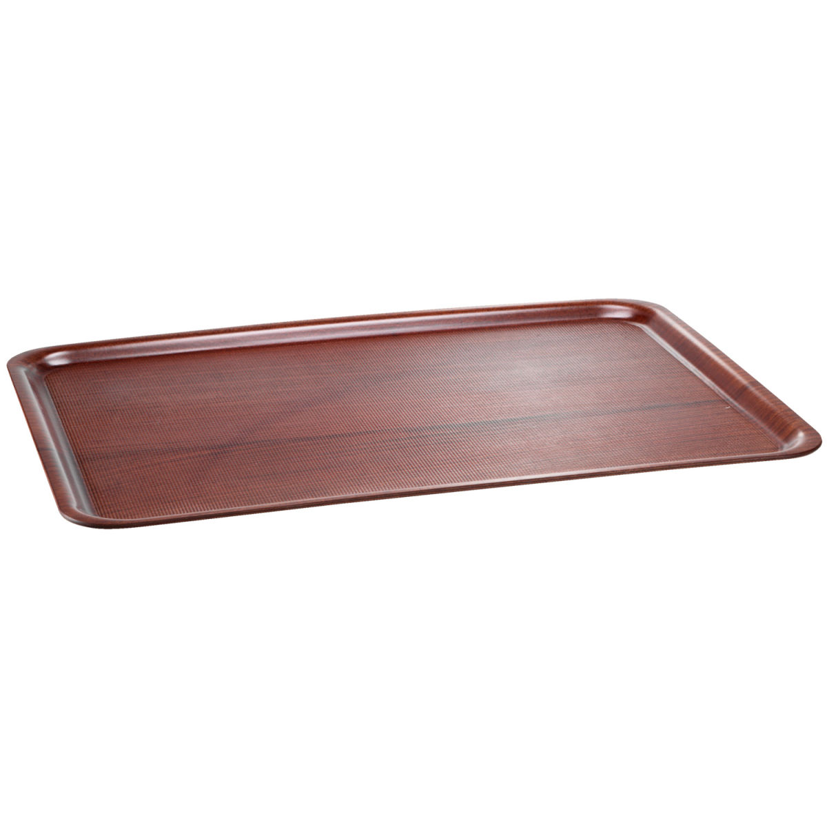 PULSIVA Serviertablett Tile 36x28x1.6 cm (LxBxH); braun; rechteckig