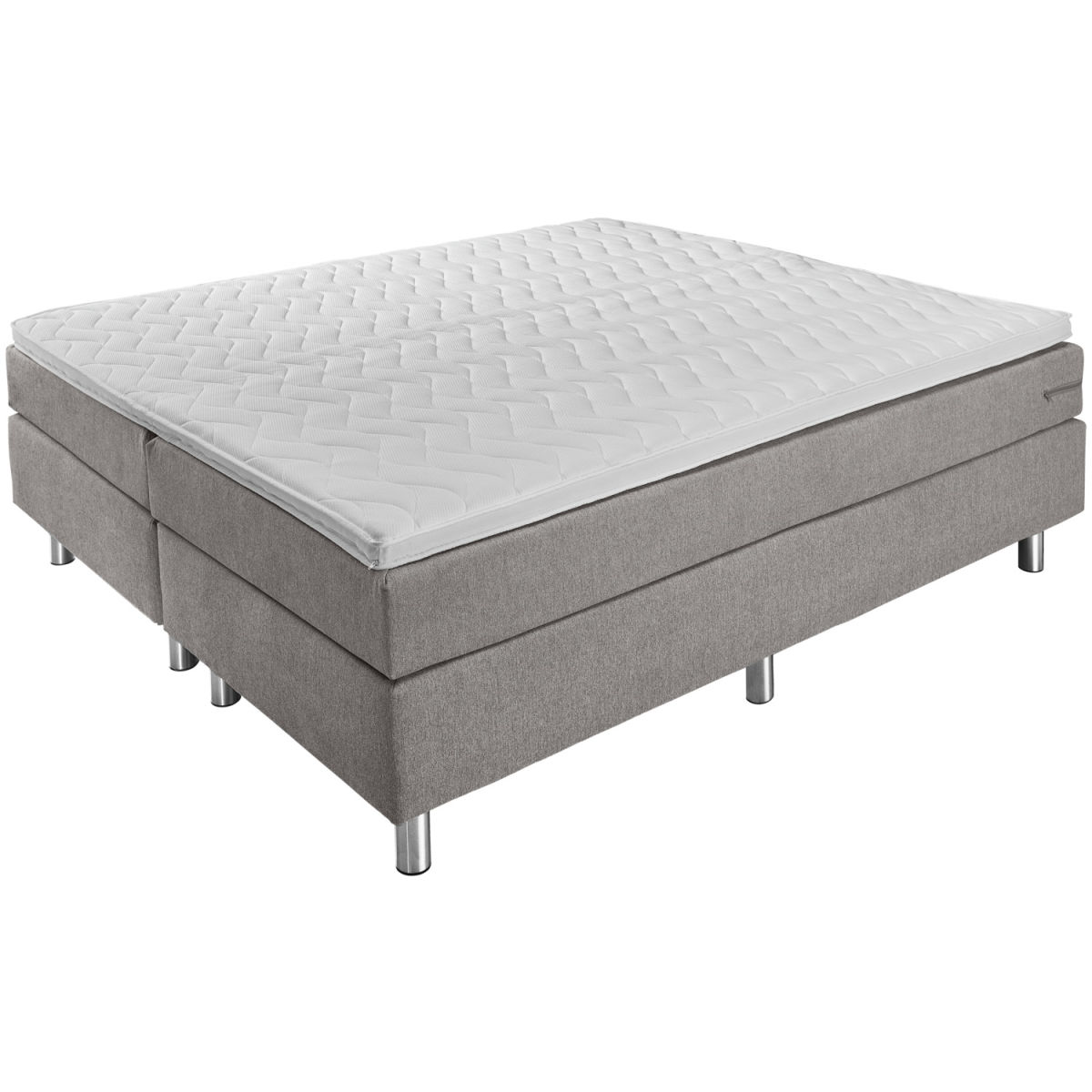 Letto componibile Basic Tessuto da arredo, senza testiera ERWIN M.; 200x200x63 cm (LxLxH); tortora; duro