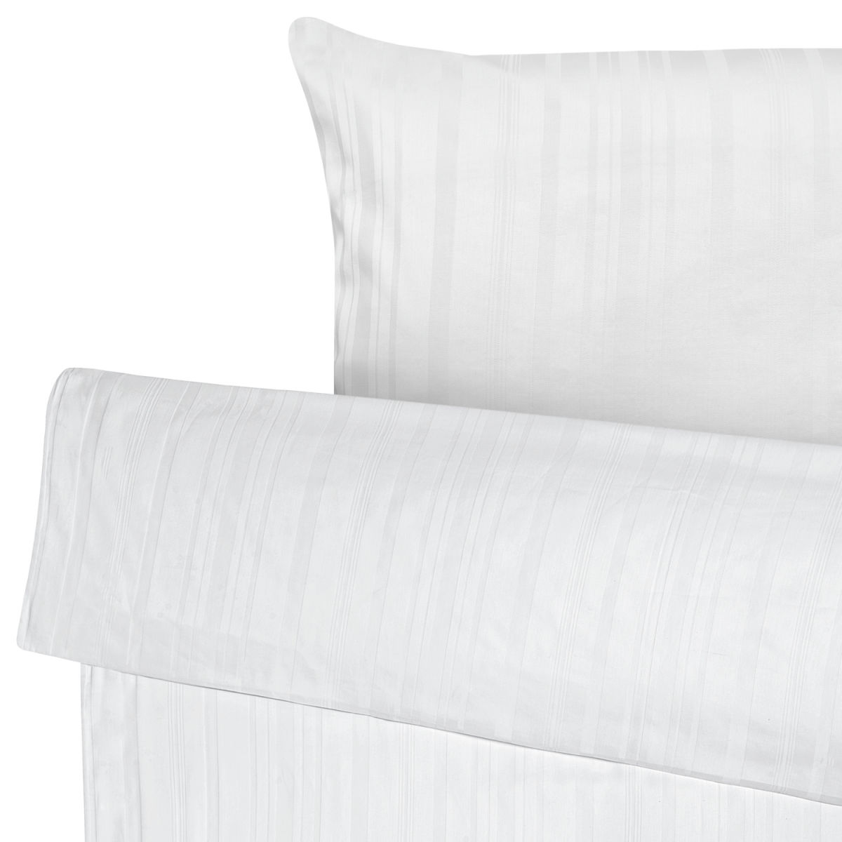 Coordinato letto Trient Sanitized chiusura a sacco per hotel ERWIN M.; 135x200 cm (LxL), 80x80 cm (LxL); bianco