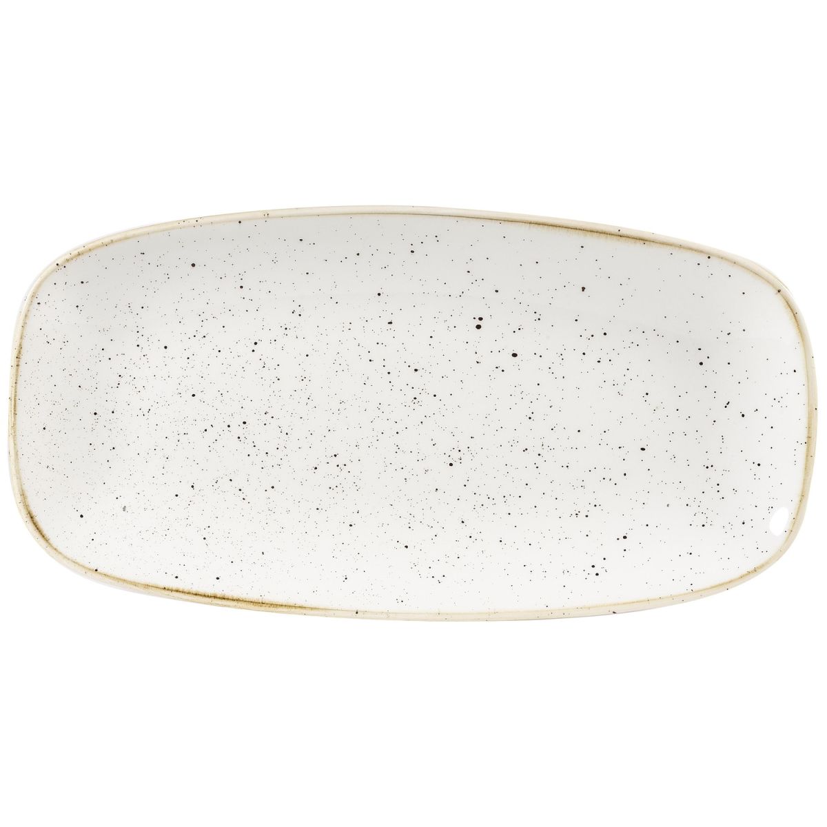 Chefs Piatto ovale Stonecast Barley White Churchill; 26.9x12.7 cm (LxL); bianco/marrone; rettangolare; 12 pz. / confezione