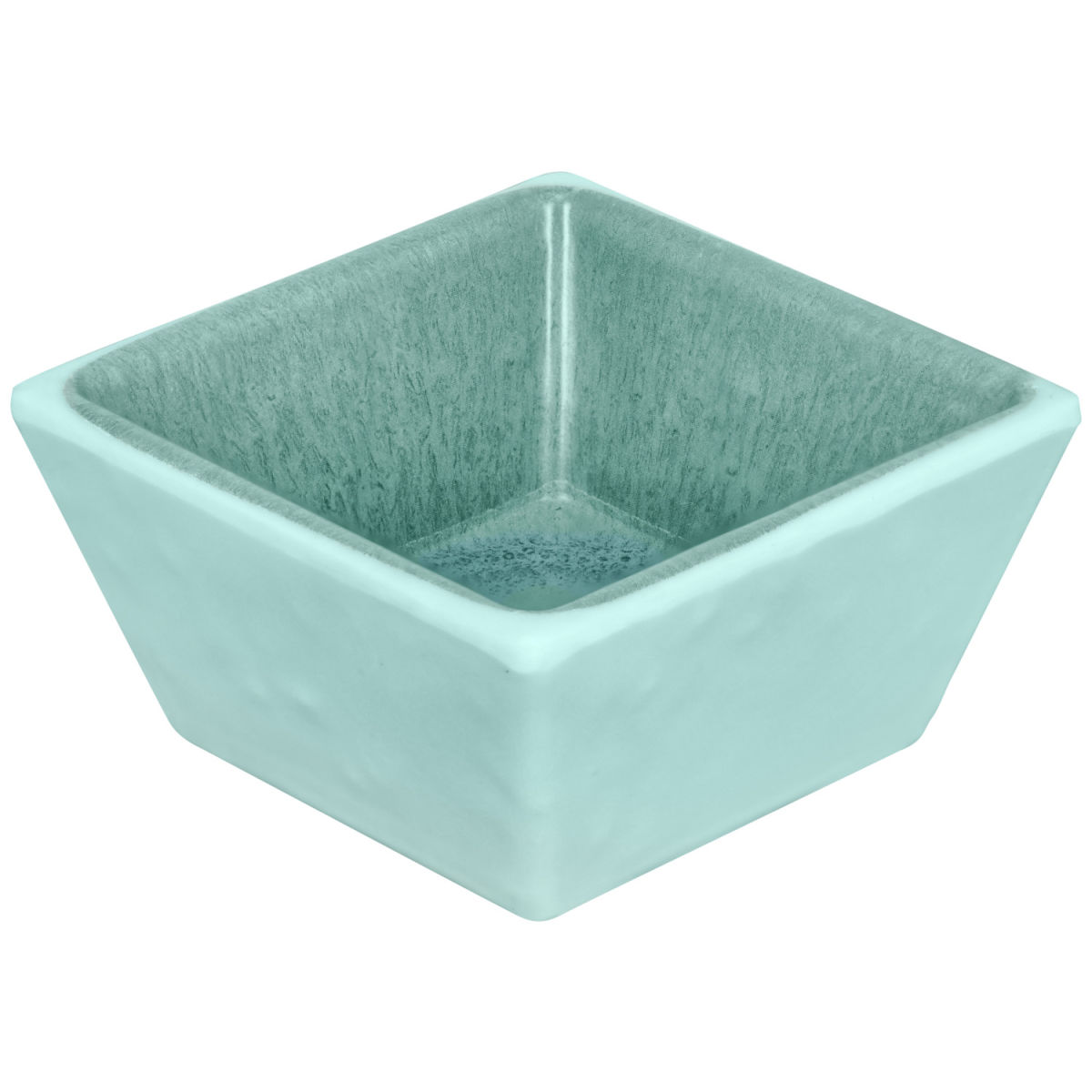 Mini ciotolina  Torto quadrata VEGA; 40ml, 5.6x5.6x3 cm (LxLxH); turchese/blu; quadrata; 6 pz. / confezione