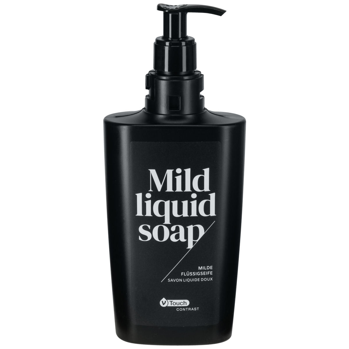 Saponetta delicata Contrast in dispenser a pompa V-Touch; 400 ml; trasparente; 24 pz. / confezione