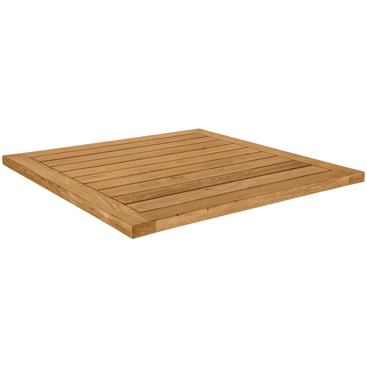 Vega Teak tafelblad voor buiten Mirello vierkant; 80x80x3 cm (LxBxH); bruin; vierkant