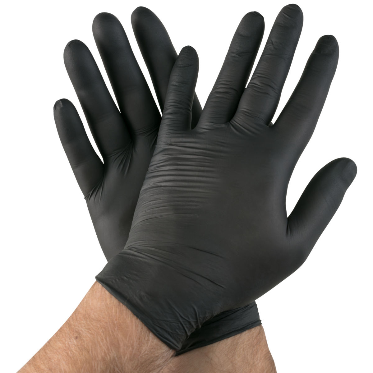 Guanti usa e getta Nitril Aurin Hygonorm; Taglia S, 24 cm (L); nero; 200 pz. / confezione