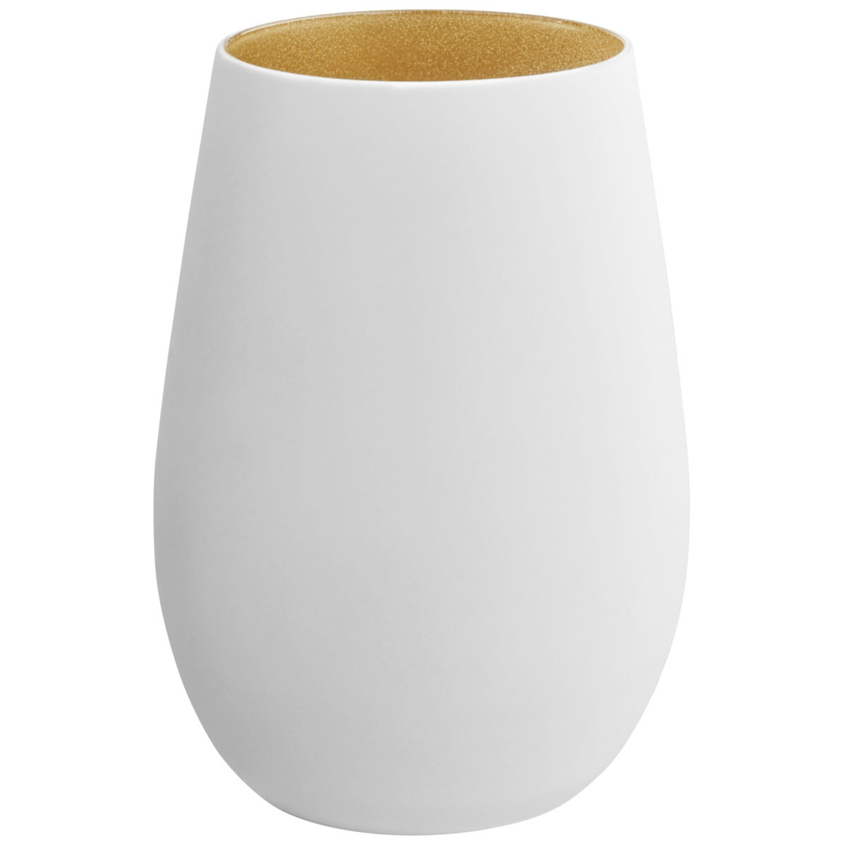 VEGA Dricksglas Joleen; 46 cl, 6.4x12 cm (ØxH); Vit/Guldfärg; 6 Styck / Förpackning