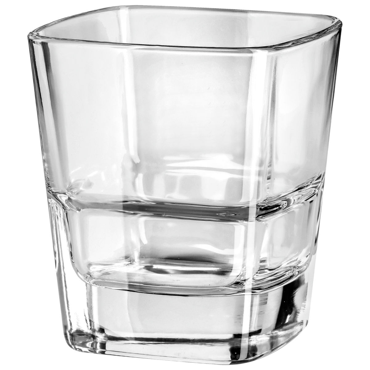 Vasos Palladio Quadro apilable Borgonovo; 350ml, 8.6x9.8 cm (ØxAt); transparente; 6 pz. / Paquete