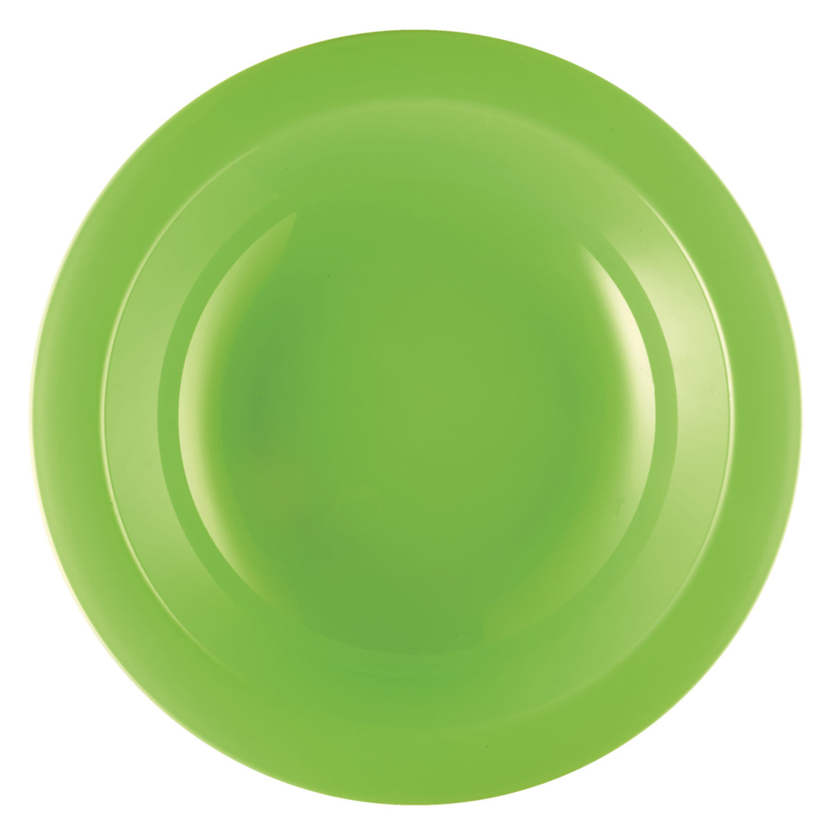 Plato hondo Colora WACA; 500ml, 21.6 cm (Ø); kiwi; redonda; 5 pz. / Paquete
