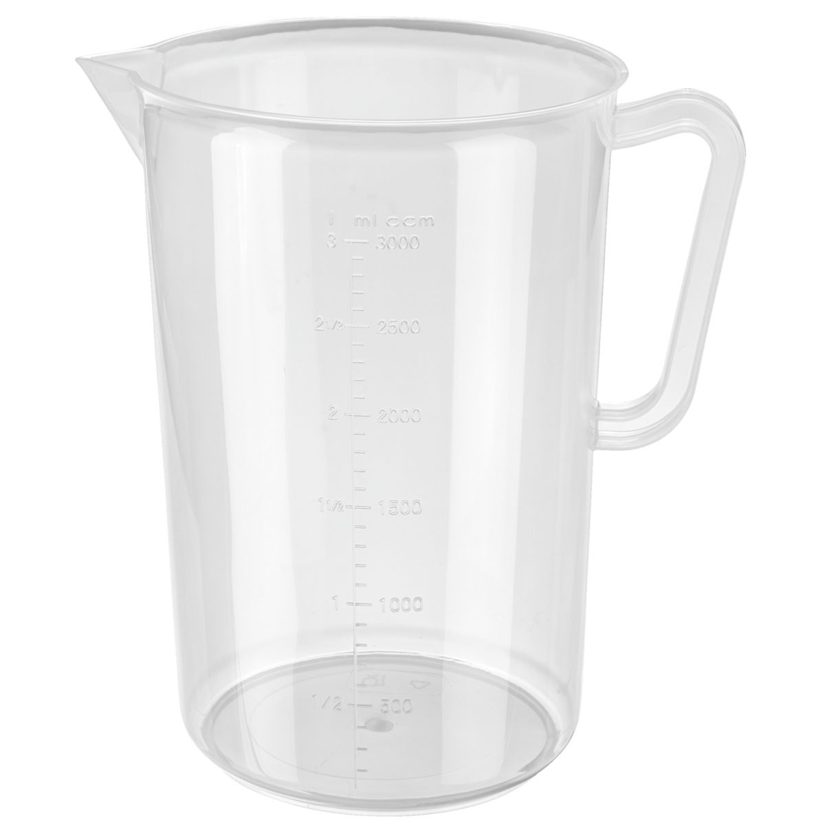PULSIVA Messbecher Smart 3000 ml, 17x23.5 cm (ØxH); transparent