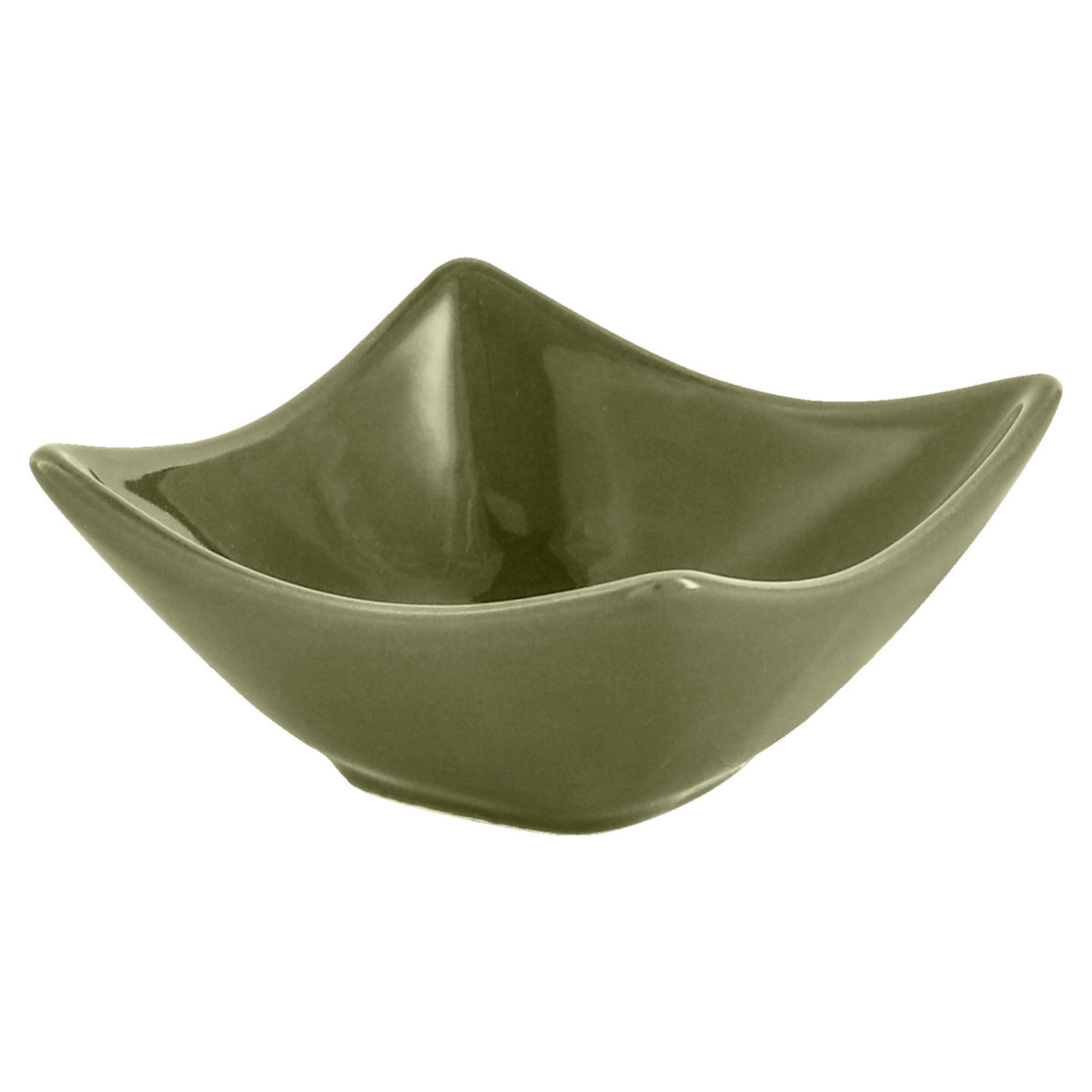 VEGA Miniskål Topp; 5 cl, 7.5x7.5x3.5 cm (LxBxH); Oliv; Kvadratisk; 12 Styck / Förpackning