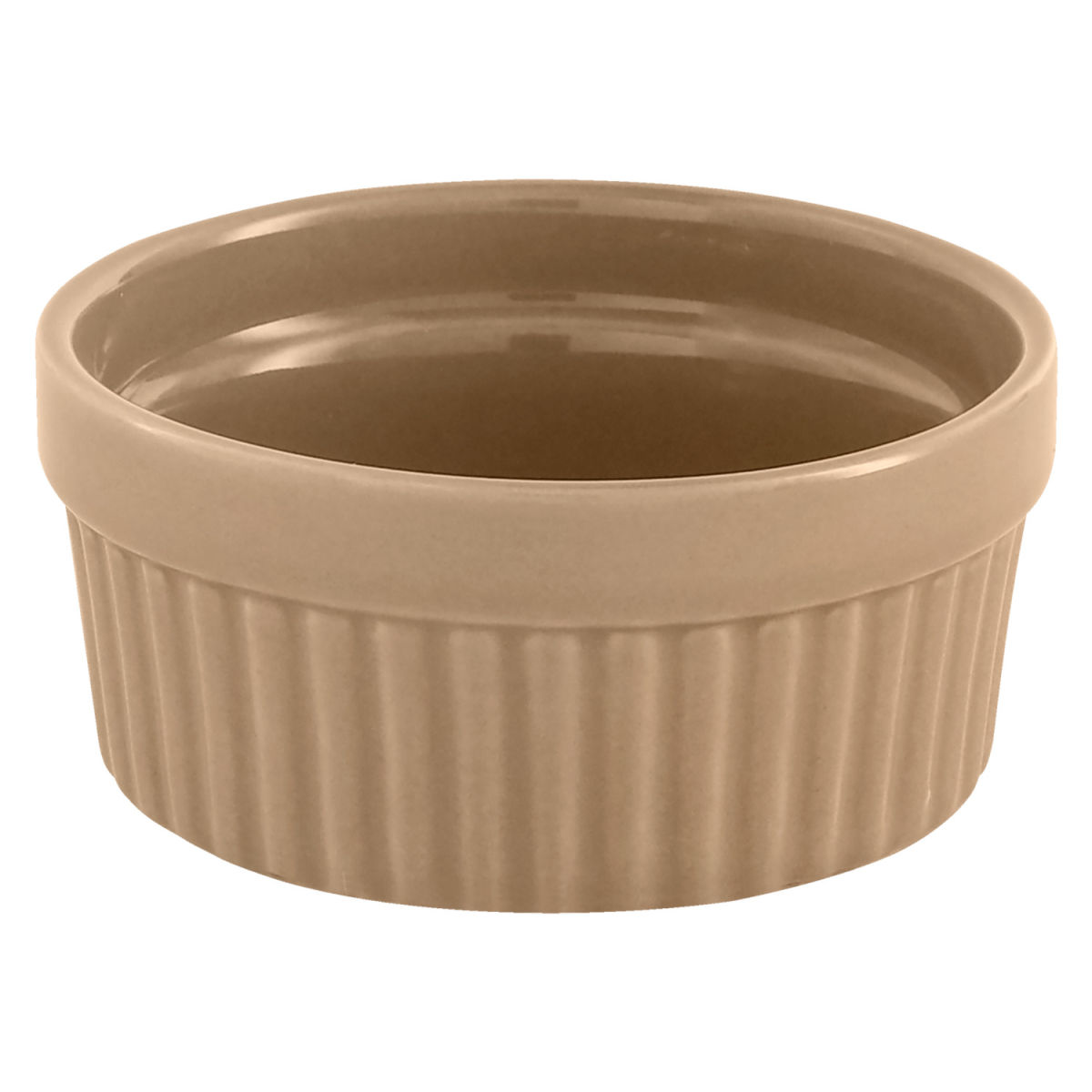 Terrina soufflé Siga VEGA; 165ml, 9x4.2 cm (ØxH); beige; rotonda; 6 pz. / confezione