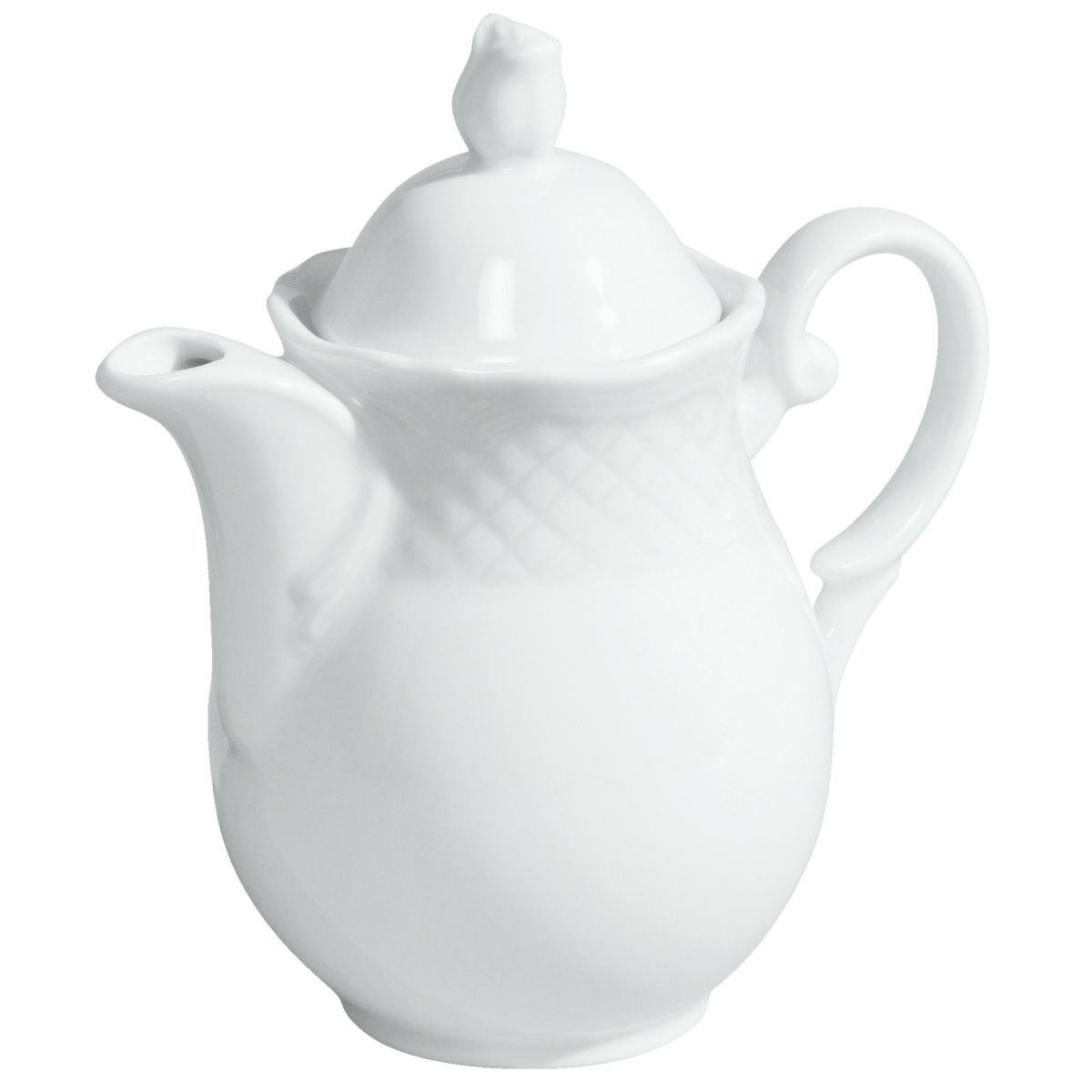 Teiera Zurigo con coperchio VEGA; 300ml, 6.5x15 cm (ØxH); bianco; rotonda; 6 pz. / confezione