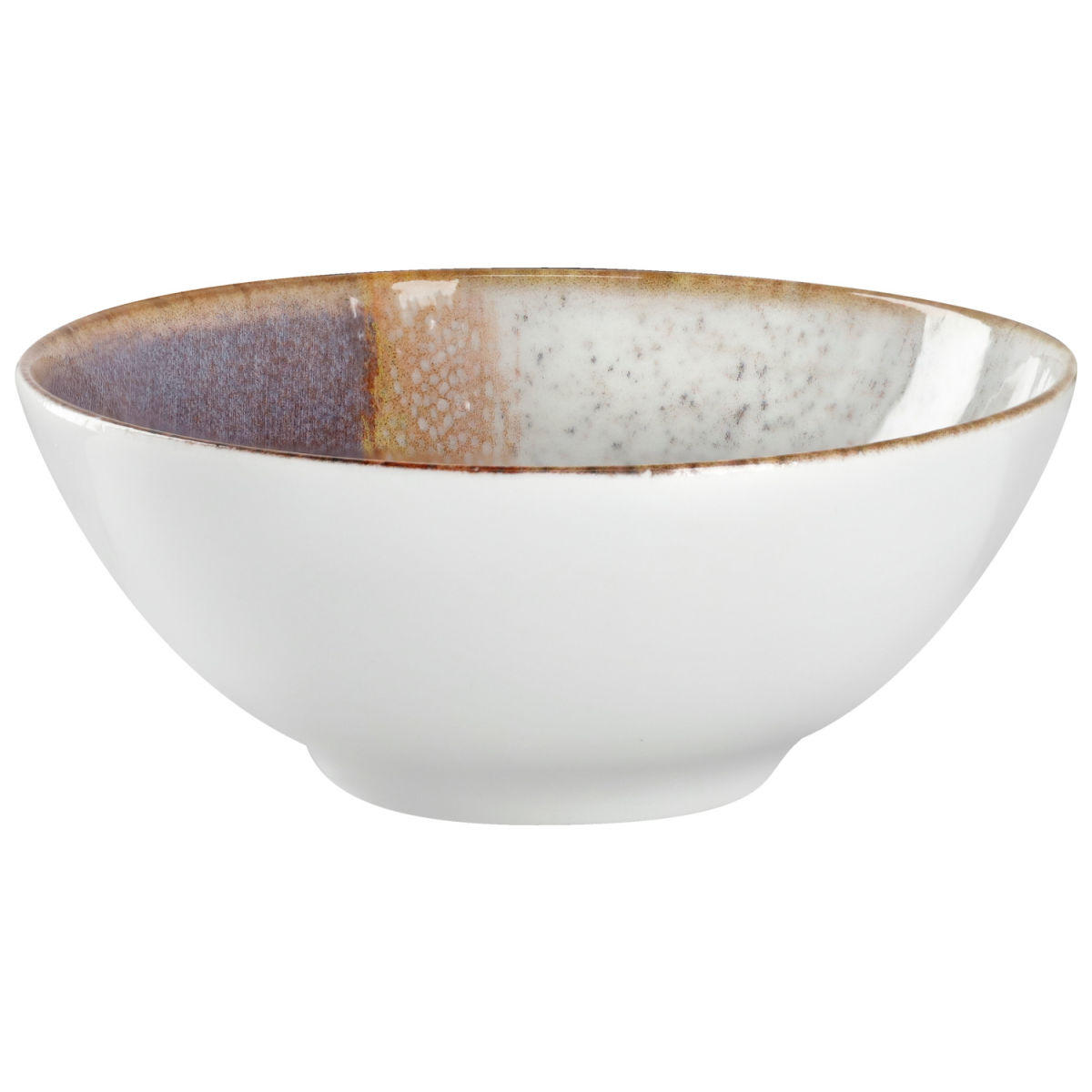 Ciotola Piazza VEGA; 500ml, 15x6 cm (ØxH); beige/albicocca/prugna; rotonda; 6 pz. / confezione