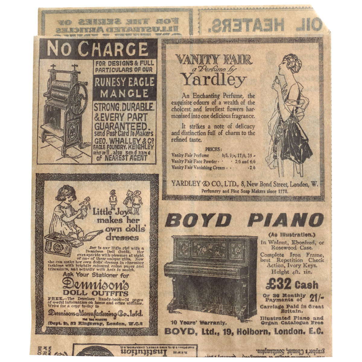 GARCIA DE POU Hamburgerficka Pergamo 14x13 cm; 14x13 cm (LxB); Svart/Natur; 1000 Styck / Förpackning