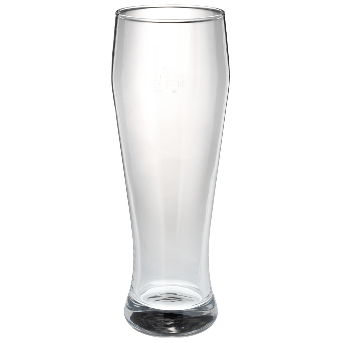 Vega Witbierglas Lauta; 665ml, 8.4x23.4 cm (ØxH); transparant; 0.5 l vulstreepje, 6 stuk / verpakking