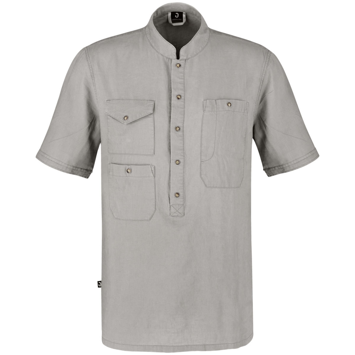 Camicia da cuoco Jacob lino JOBELINE; Taglia 56; grigio