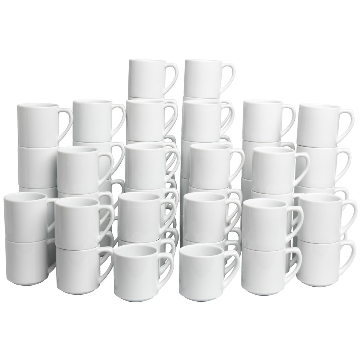 Vega Voordeelpak bekers Base 60-delig; 300 ml, 7.5x9 cm (&Oslash;xH); wit; rond; 60 stuk / verpakking
