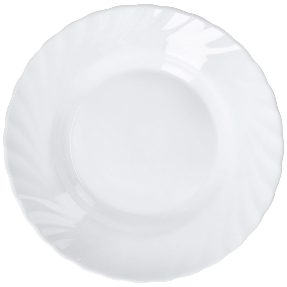 Arcoroc Diep bord Trianon; 350ml, 22.5 cm (Ø); wit; rond; 6 stuk / verpakking