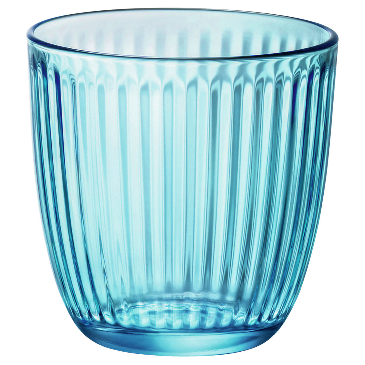 Bormioli Rocco Universeelglas Line; 290 ml, 8.5x8.5 cm (ØxH); turquoise; 12 stuk / verpakking