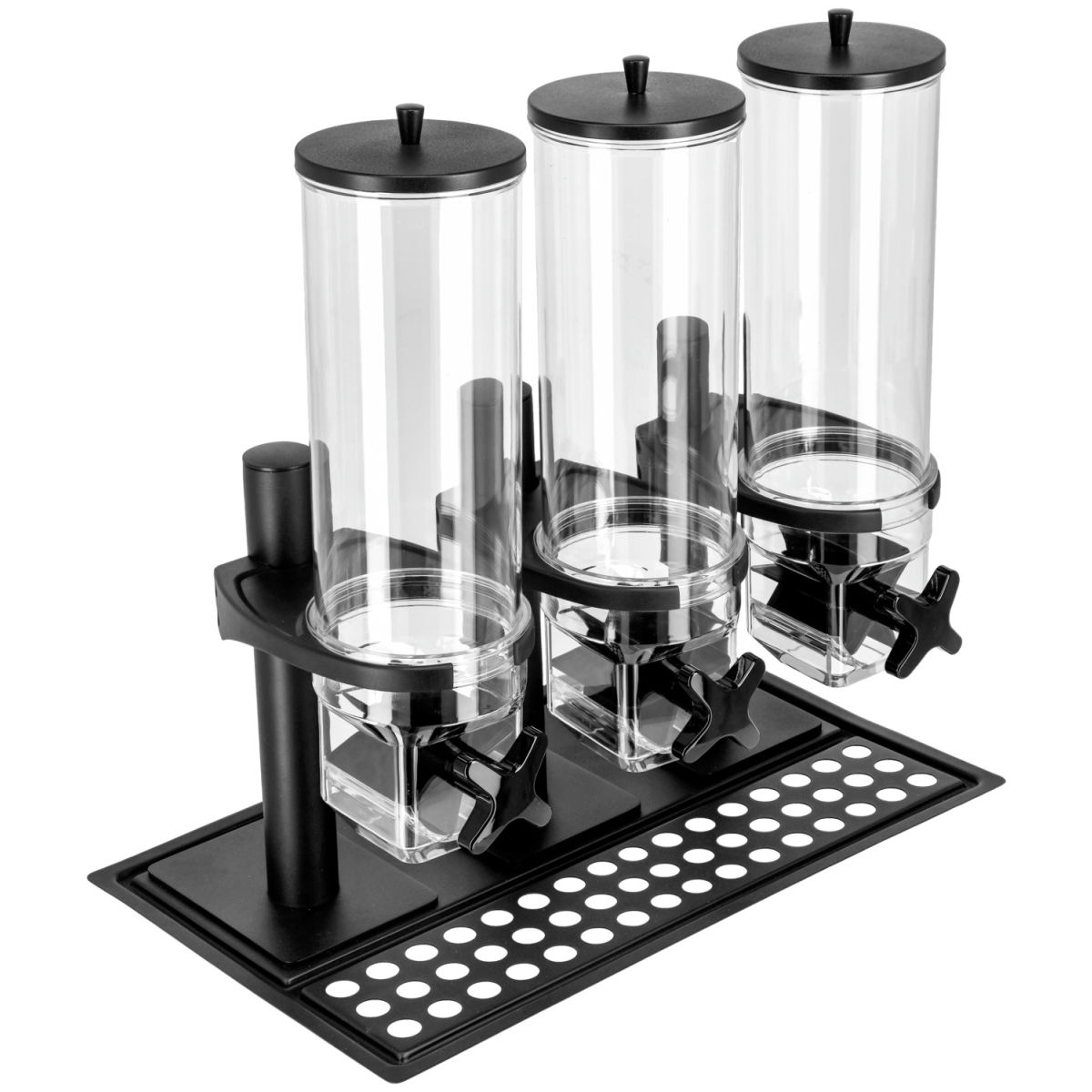 Dispenser per cereali Hamshire doppio GN 1/1 VEGA; 12l, 53x32.5x56.2 cm (LxLxH); nero