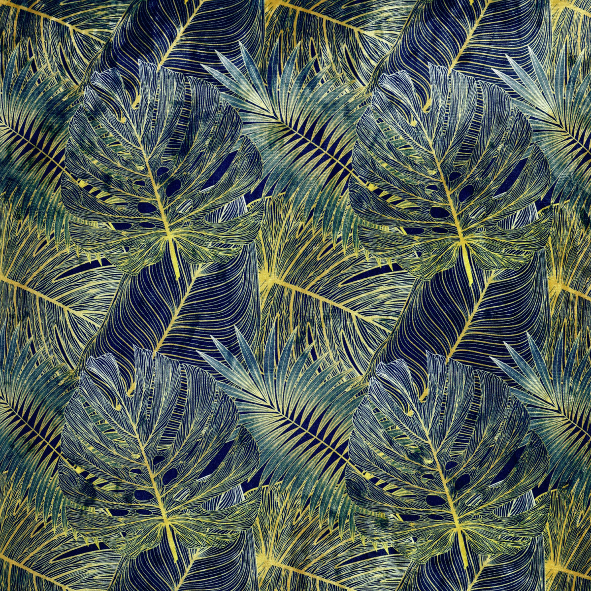 Tessuto al metro Floral VEGA; 140 cm (L); verde