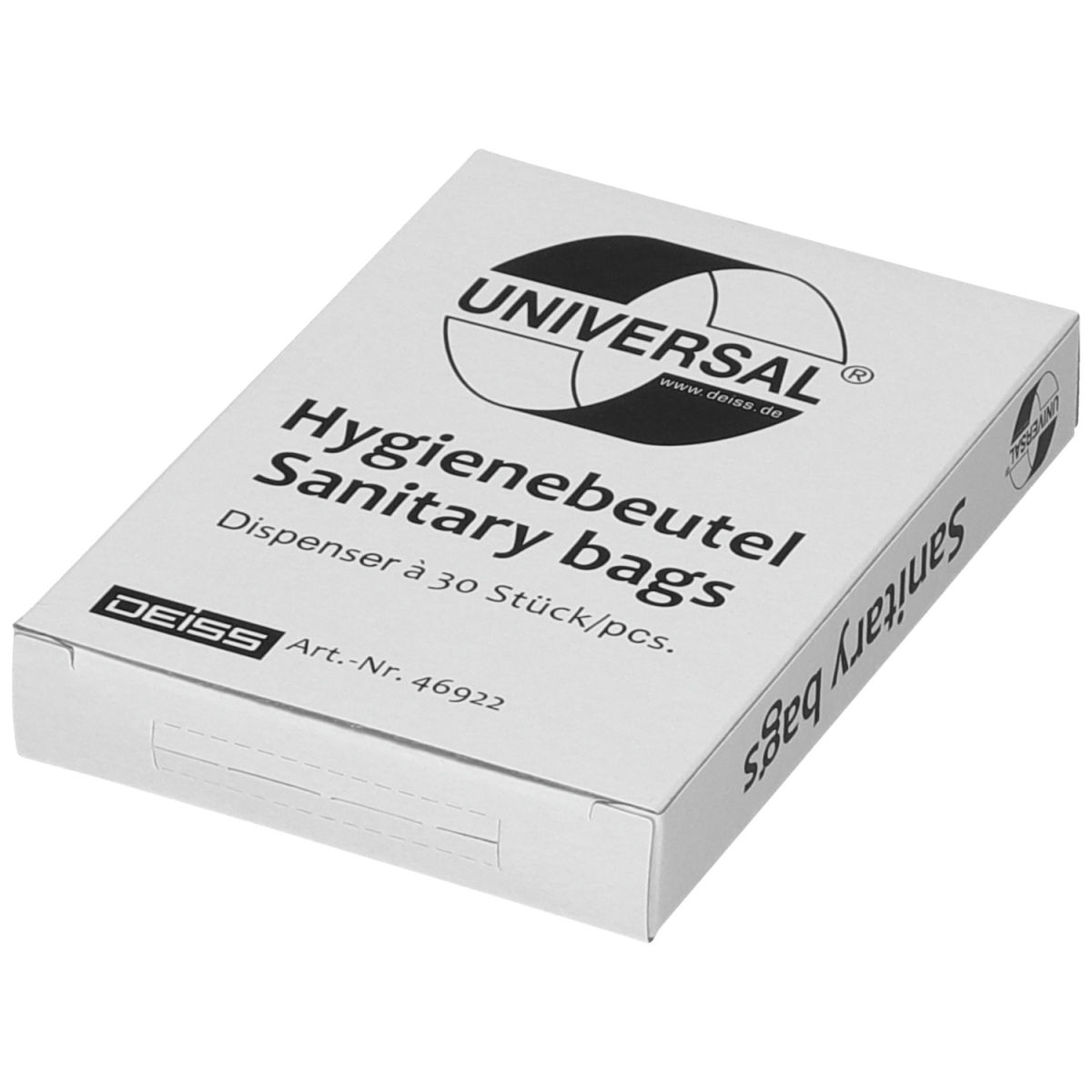 Deiss Hygienebeutel Brooklyn Nachfüllpack 8.8x12.6x1.9 cm (BxHxT); transparent; 30 Beutel / Pack
