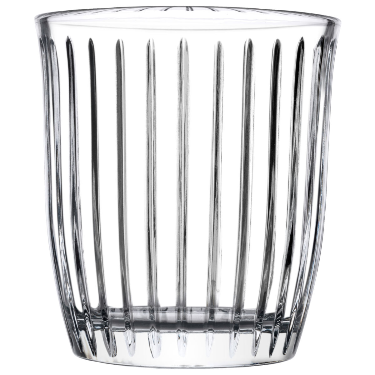 Pasabah&ccedil;e Whiskyglas Joy met ribbelstructuur; 280 ml, 8.65x8.85 cm (&Oslash;xH); transparant; 4 stuk / verpakking