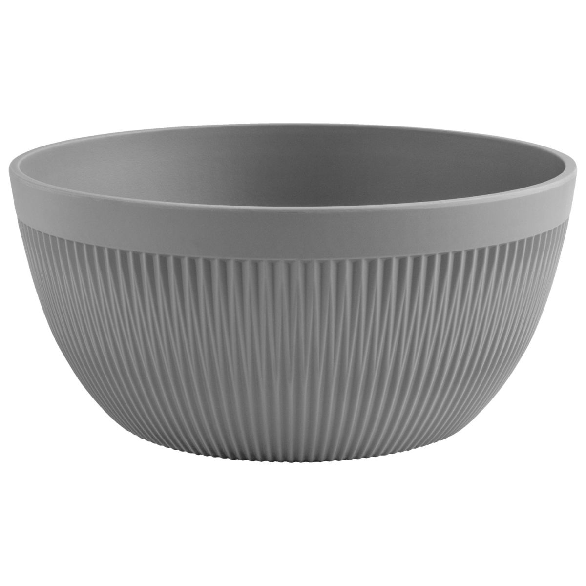 VEGA Schale Kanas rund, mit Relief 2700 ml, 23x10.5 cm (ØxH); grau; rund