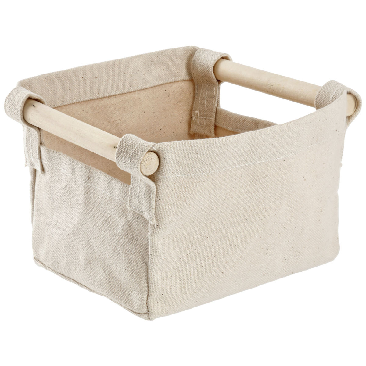 Deko-Körbchen Benka 17x13x13 cm (LxBxH); natur; rechteckig
