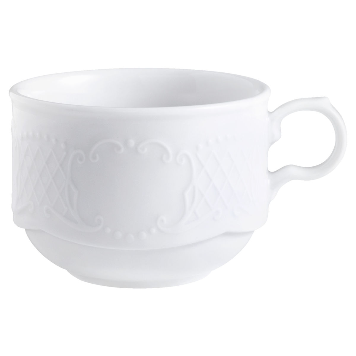 Tazza cappuccino Minuett VEGA; 250 ml, 8.9x6.7 cm (ØxH); bianco; rotonda; 6 pz. / Pacco