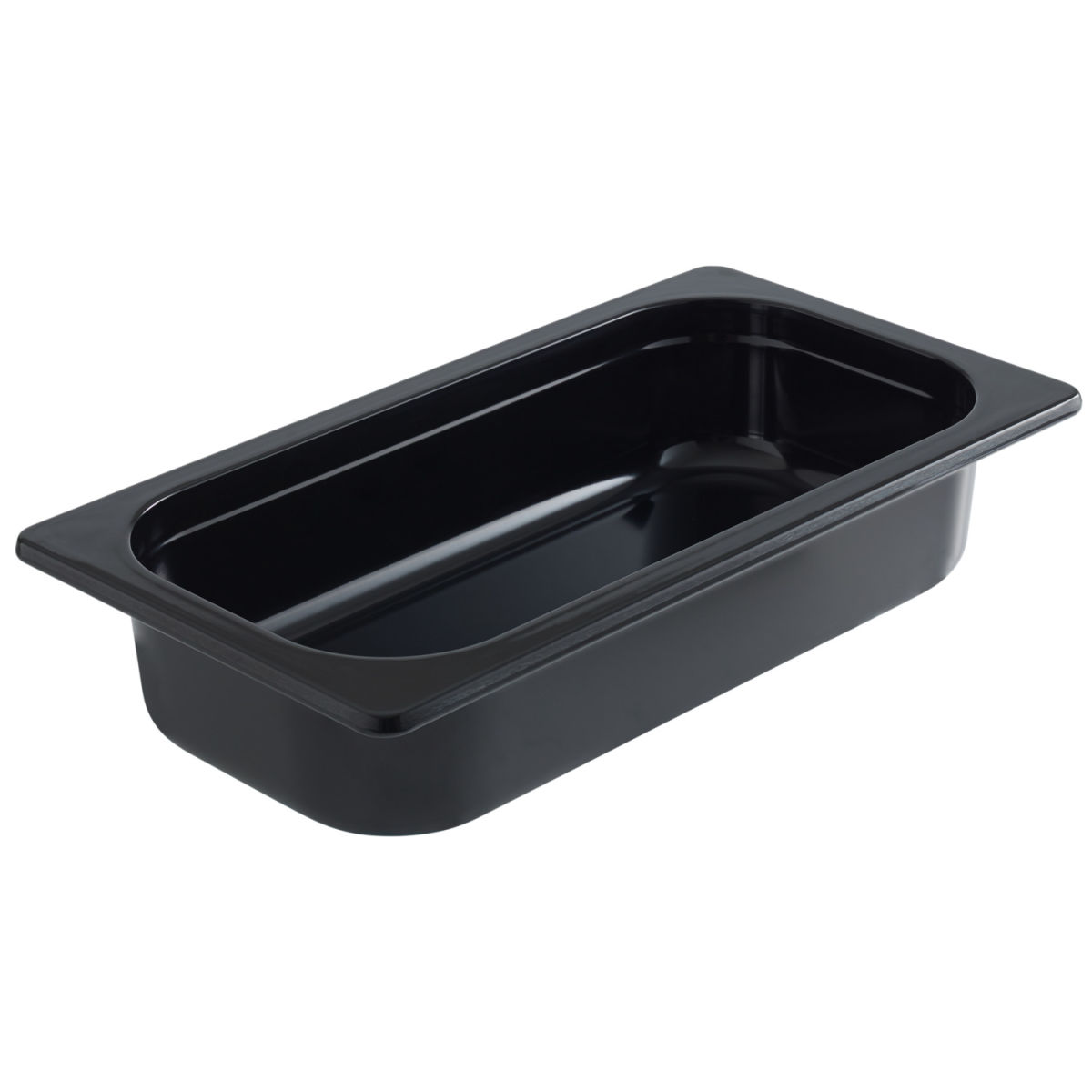 Vaschetta in melamina GN 1/3 VEGA; Misura GN 1/3, 2000ml, 32.5x17.6x6.5 cm (LxLxP); nero