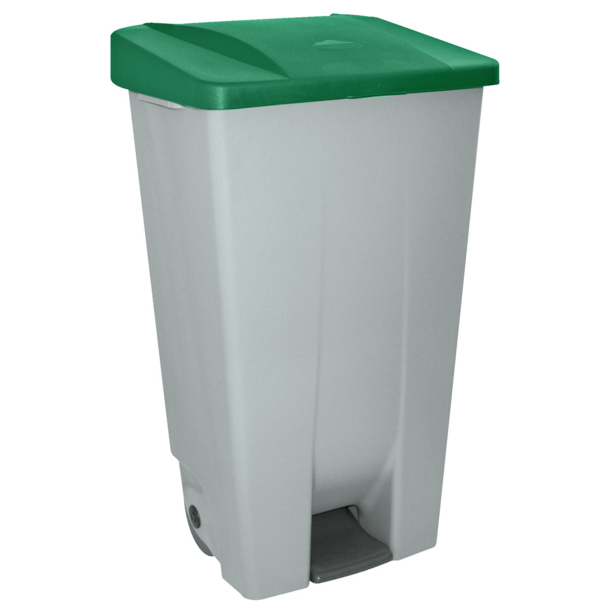 Denox Abfalleimer Bales 120 l, 51x87.5x42.5 cm (LxHxT); grau/grün