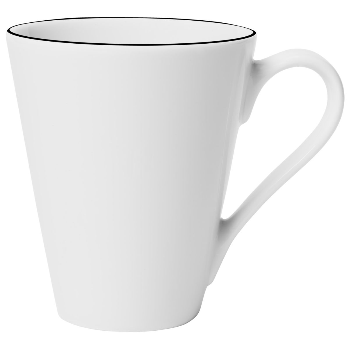 Vega Beker Bellino; 280 ml, 8.7x10 cm (&Oslash;xH); wit/zwart; rond; 6 stuk / verpakking