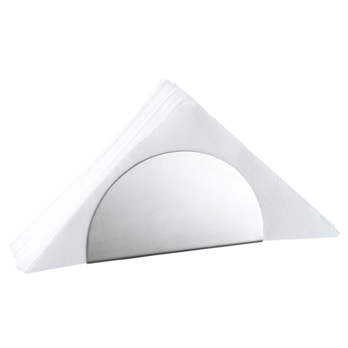 Portatovaglioli Sopran PULSIVA; 16x7.5x3 cm (LxHxP); argento; a mezza luna; 2 pz. / confezione