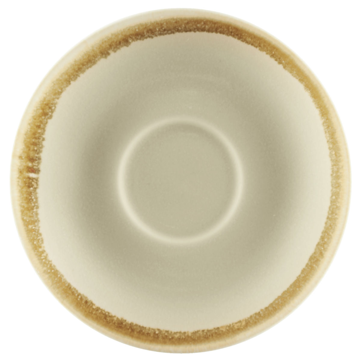 PULSIVA Espresso-Untertasse Glaze 2.0 11.5 cm (Ø); sand; rund; 6 Stück / Pack