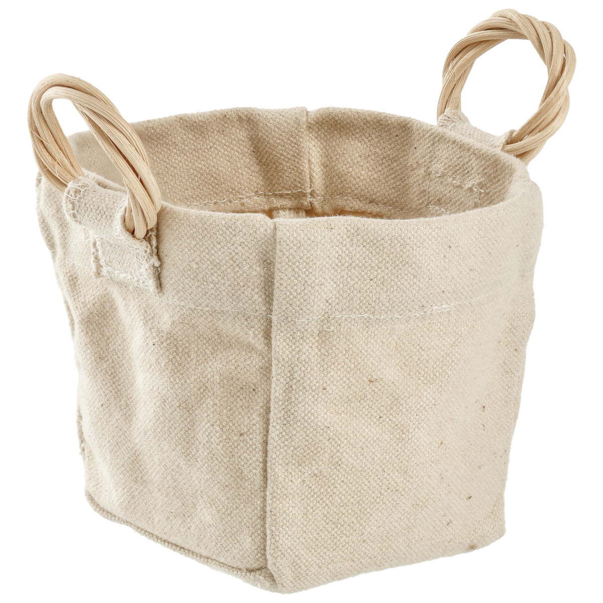 Cestino portaoggetti Abbe; 10x10x10 cm (LxLxH); naturale; quadrata