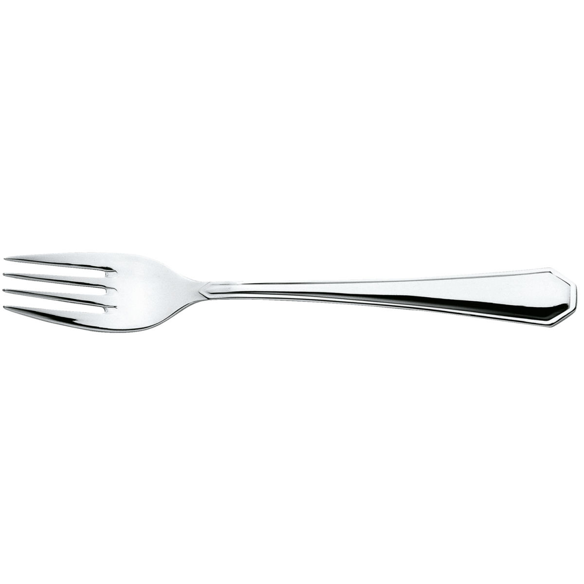 PULSIVA Tafelvork Tunis Basic; 19.5 cm (L); zilver, Handvat zilver; 12 stuk / verpakking