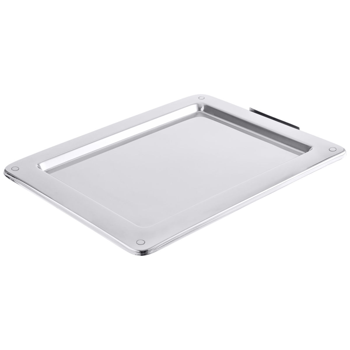 Vassoio buffet gastronorm VEGA; GN 1/2, 32.5x26.5x1.4 cm (LxLxP); argento