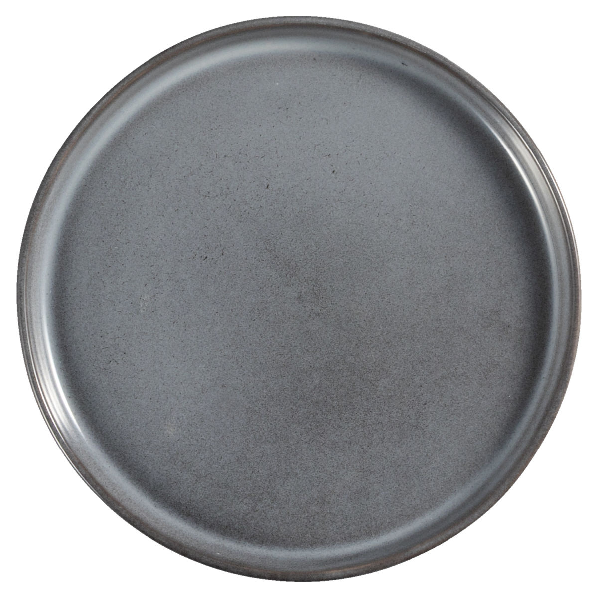 PULSIVA Plat bord Vintage; 16x1.6 cm (&Oslash;xH); grijs; rond; 6 stuk / verpakking