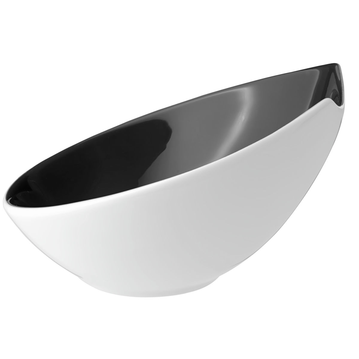 VEGA Schale Contrast rund 300 ml, 16x17x9.3 cm (LxBxH); anthrazit; oval; 4 Stück / Pack